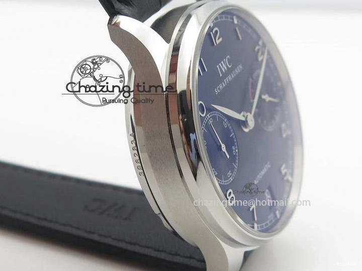 MIROTIME 0310 Portuguese Real PR IW500703 ZF 1:1 Best Edition On Black Leather Strap A Durable 7370